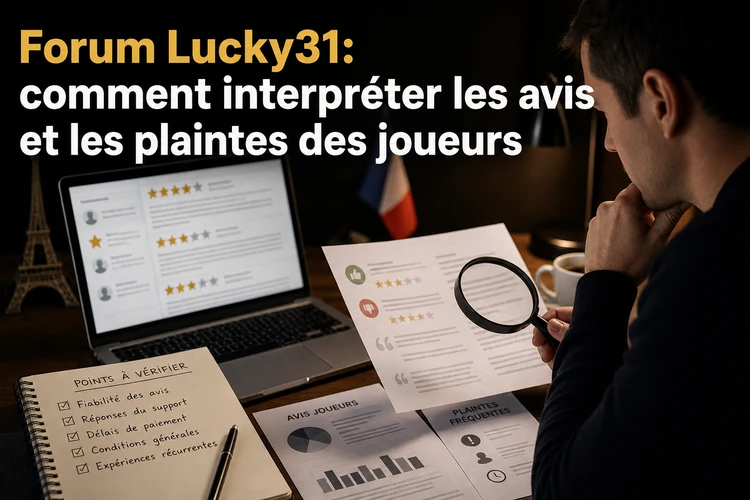 Forum Lucky31: comment interpréter les avis et les plaintes des joueurs