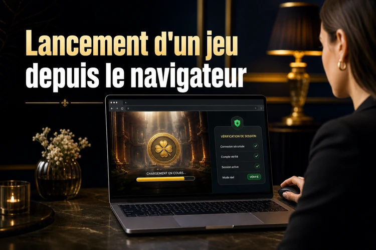 Lancement d'un jeu depuis le navigateur