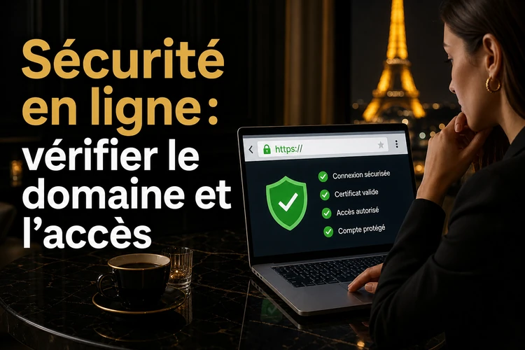 Sécurité en ligne: vérifier le domaine et l'accès